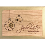 Holzpost Karte 'Zauberhafte Weihnachten'